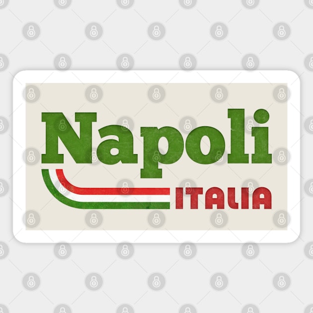 Napoli, Italia // Retro Italian Region Design Magnet by DankFutura